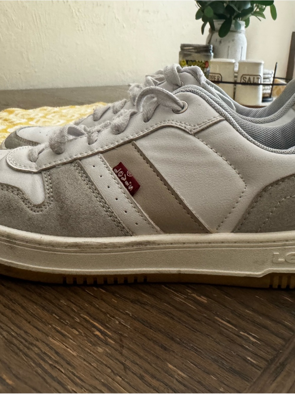 Levi's women’s Gray Suede & Leather Casual Sneakers